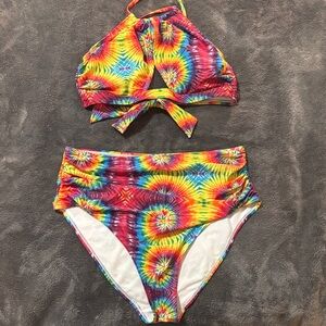 Vibrant Tie-Dye Bikini Set